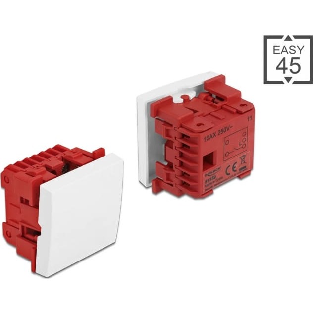 Delock Easy 45 1-gang Switch 1-pole