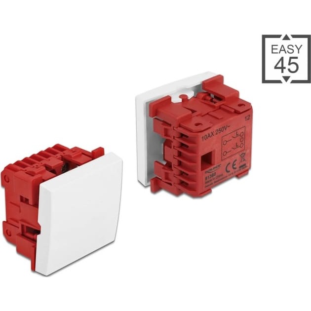 Delock Easy 45 1-gang Switch 2-pole