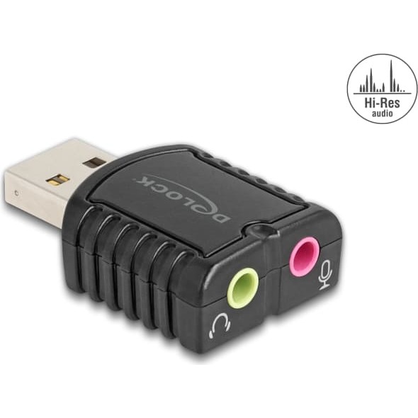 Delock External USB Sound Card 24