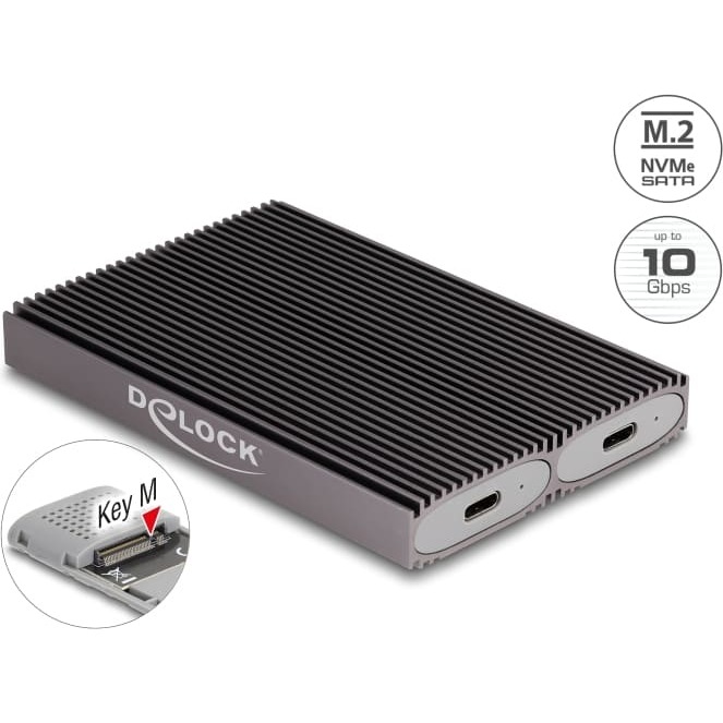 Delock External USB Type-C™ Dual Combo