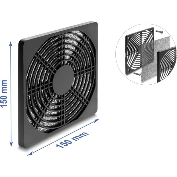 Delock Fan Grill with Dust Filter