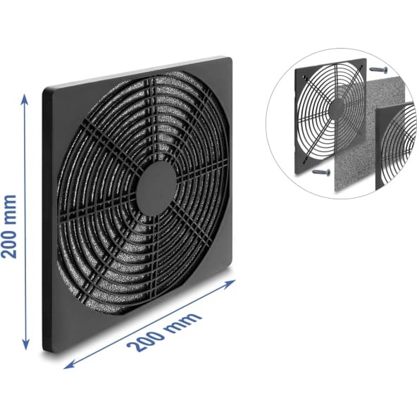 Delock Fan Grill with Dust Filter