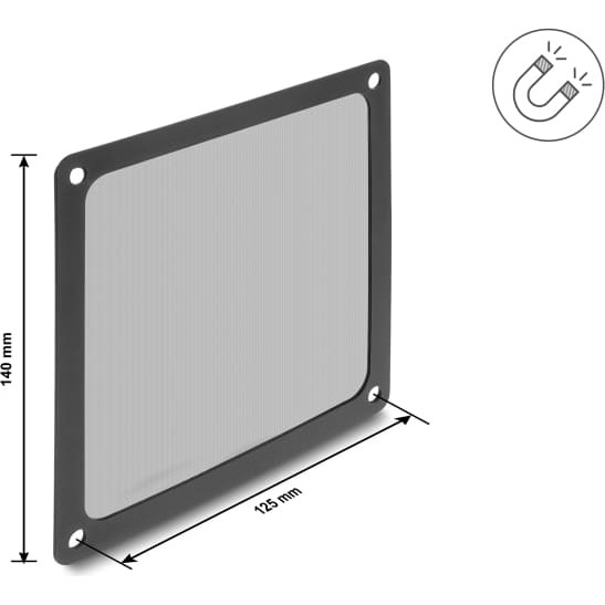 Delock Fan Grill with dust filter