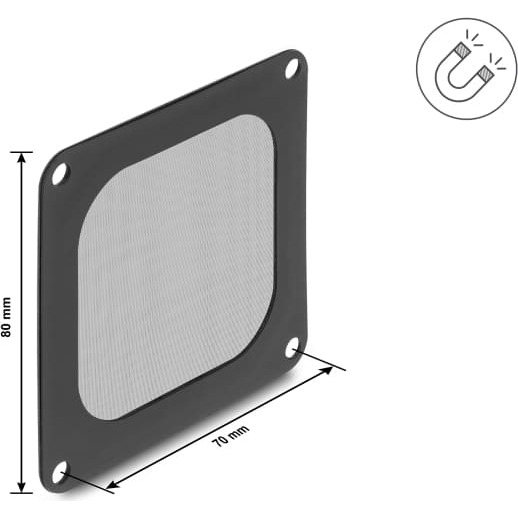 Delock Fan Grill with dust filter