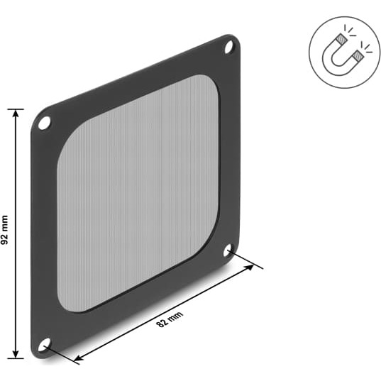 Delock Fan Grill with dust filter