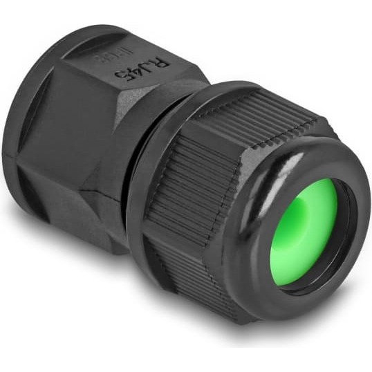 Delock Feed-through coupler for RJ45 network
