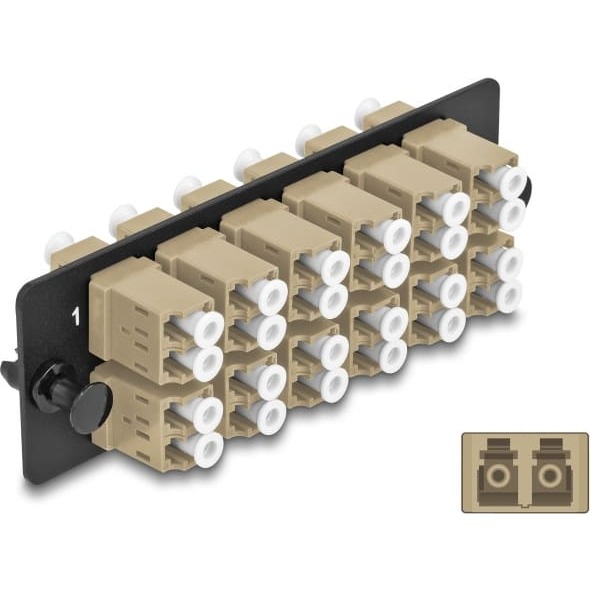 Delock Fiber Optic Adapter Panel LC