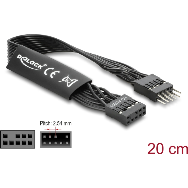 Delock HD Audio Flat Cable Motherboard