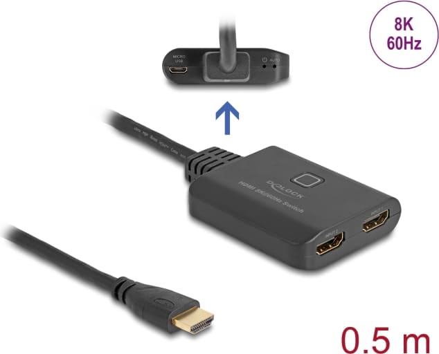 Delock HDMI Switch 2 x HDMI