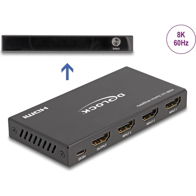 Delock HDMI Switch 3 x HDMI