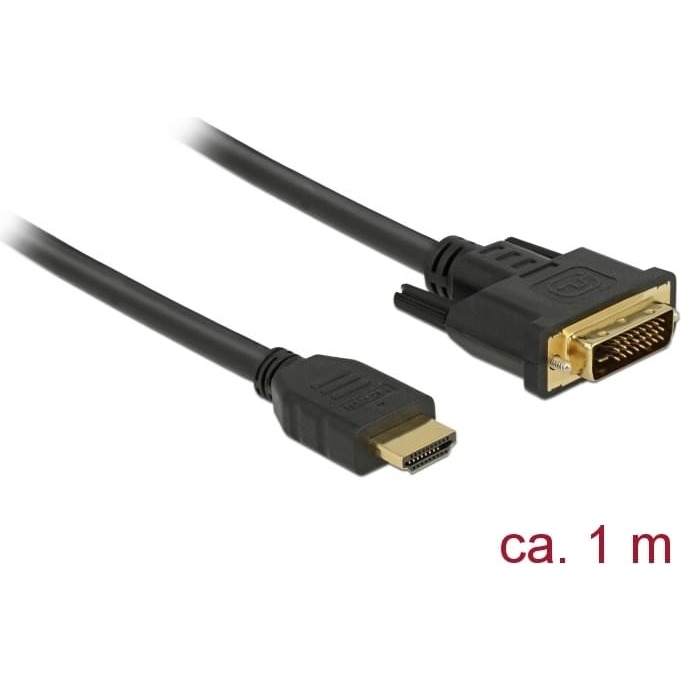 Delock HDMI to DVI 24+1 cable