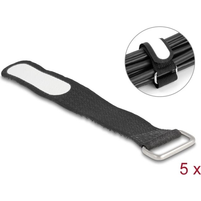 Delock Hook-and-loop cable tie with loop