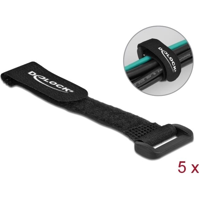 Delock Hook-and-loop cable tie with loop