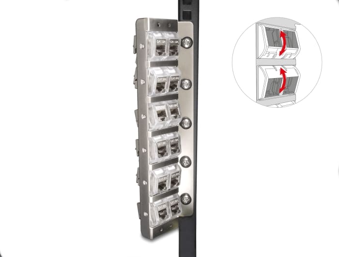 Delock Keystone Holder 12 port tiltable