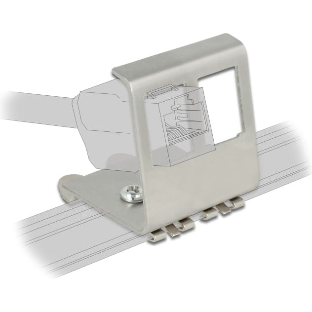 Delock Keystone Metal Mounting 2 Port