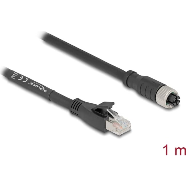 Delock M12 Cable X-coded 8 pin