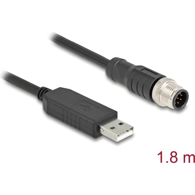 Delock M12 Serial Connection Cable with