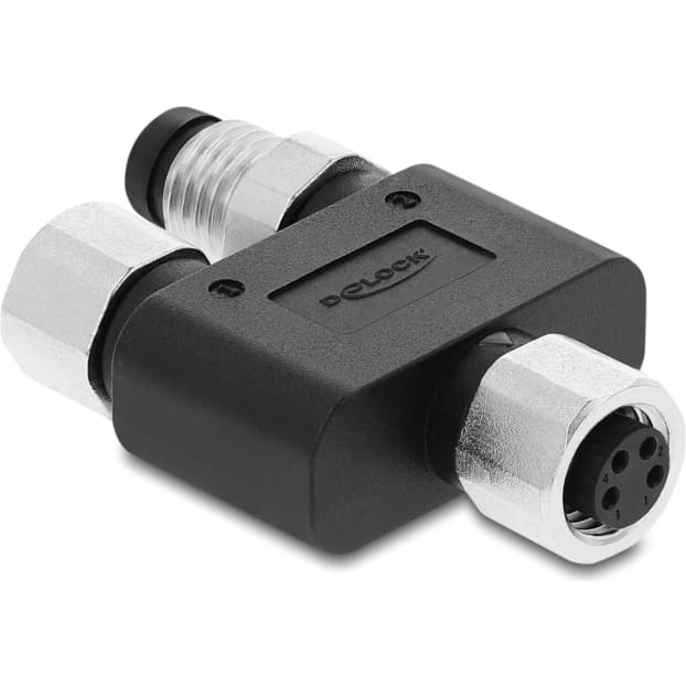 Delock M8 Y-Splitter A-coded 4 pin