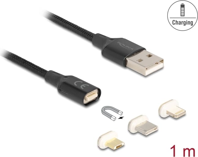 Delock Magnetic USB Charging Cable Set