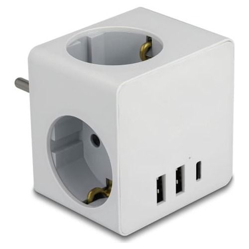 Delock Multi Socket Cube 3-way with
