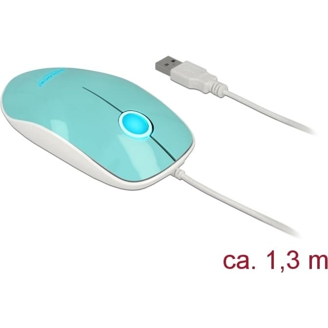 Delock Optical 3-button LED Mouse USB