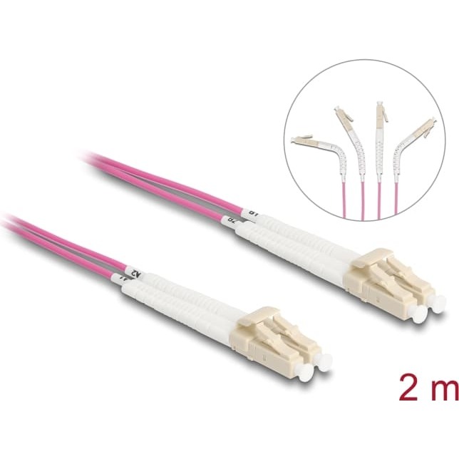 Delock Optical Fiber Cable LC Duplex