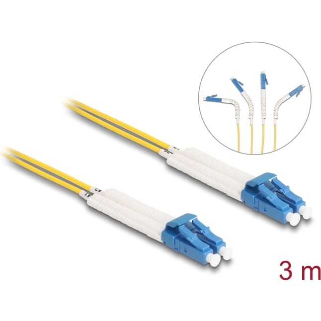 Delock Optical Fiber Cable LC Duplex