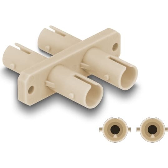 Delock Optical Fiber Coupler ST Duplex