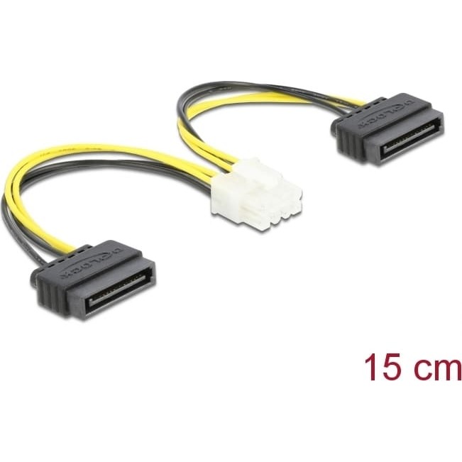 Delock Power cable 2 x 15