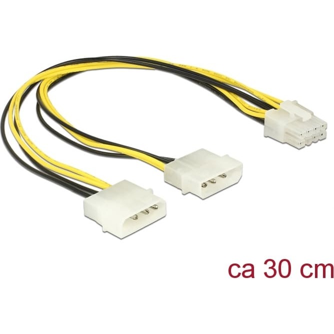 Delock Power cable 2 x 4