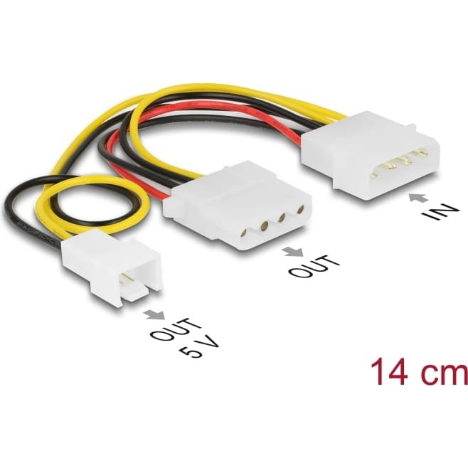 Delock Power Cable 4 pin male
