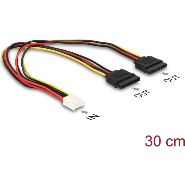 Delock Power Cable Floppy 4 pin