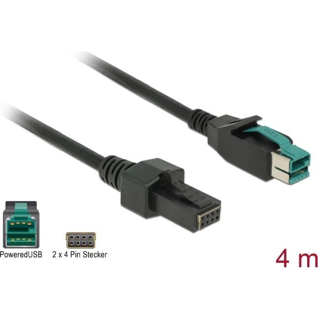 Delock PoweredUSB cable male 12 V