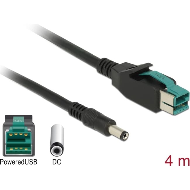 Delock PoweredUSB cable male 12 V