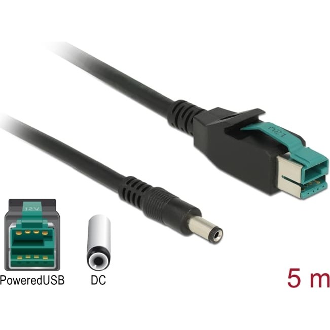 Delock PoweredUSB cable male 12 V