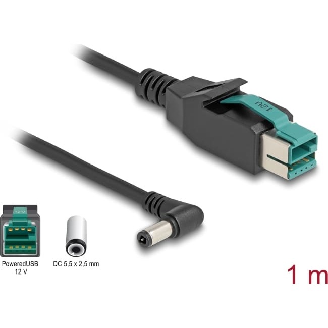 Delock PoweredUSB cable male 12 V