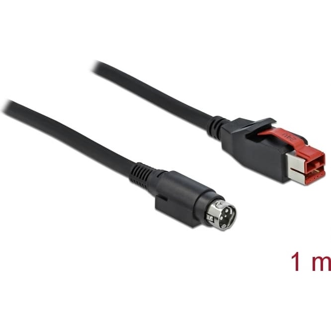 Delock PoweredUSB cable male 24 V
