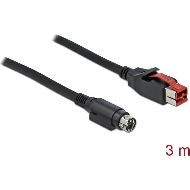 Delock PoweredUSB cable male 24 V