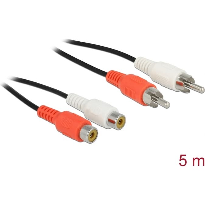 Delock RCA Extension Cable 5 m