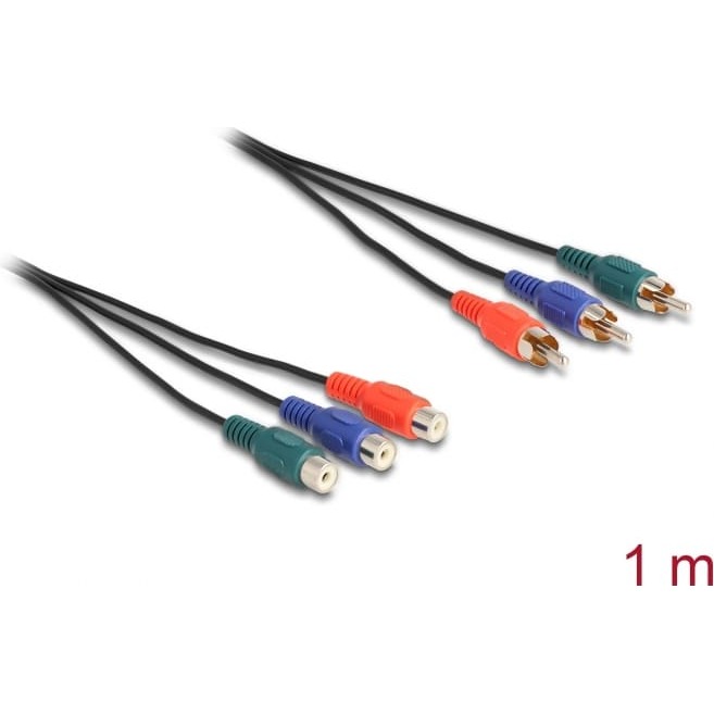 Delock RCA RGB Extension Cable 3