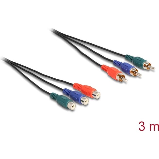 Delock RCA RGB Extension Cable 3