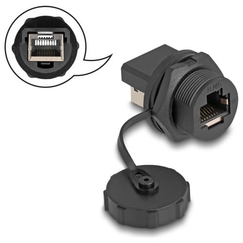 Delock RJ45 Cat.6A Coupler with