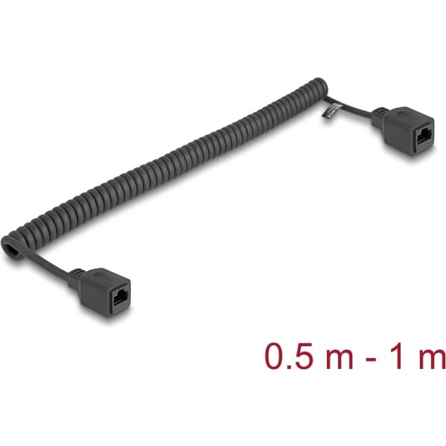 Delock RJ45 Coiled Cable jack to