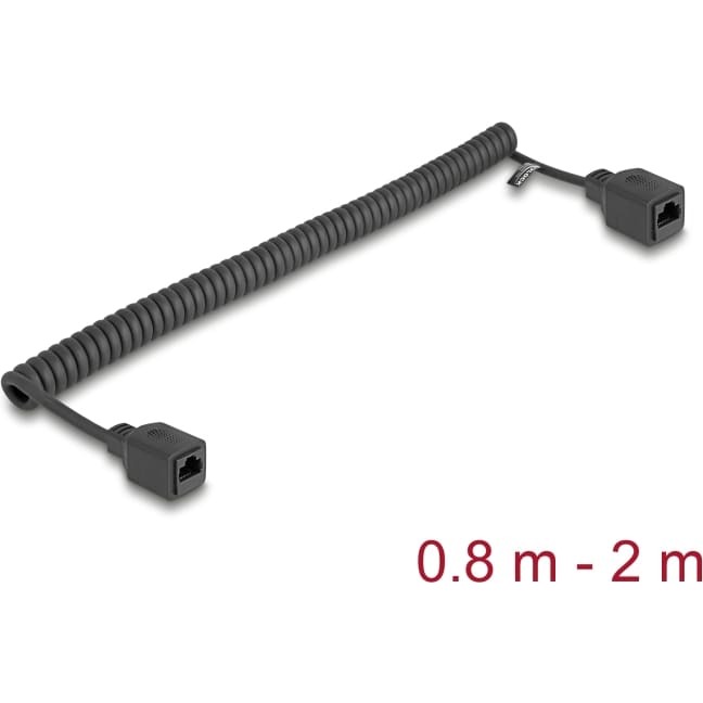 Delock RJ45 Coiled Cable jack to