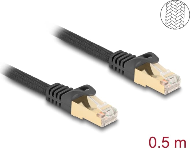 Delock RJ45 Network Cable with braided