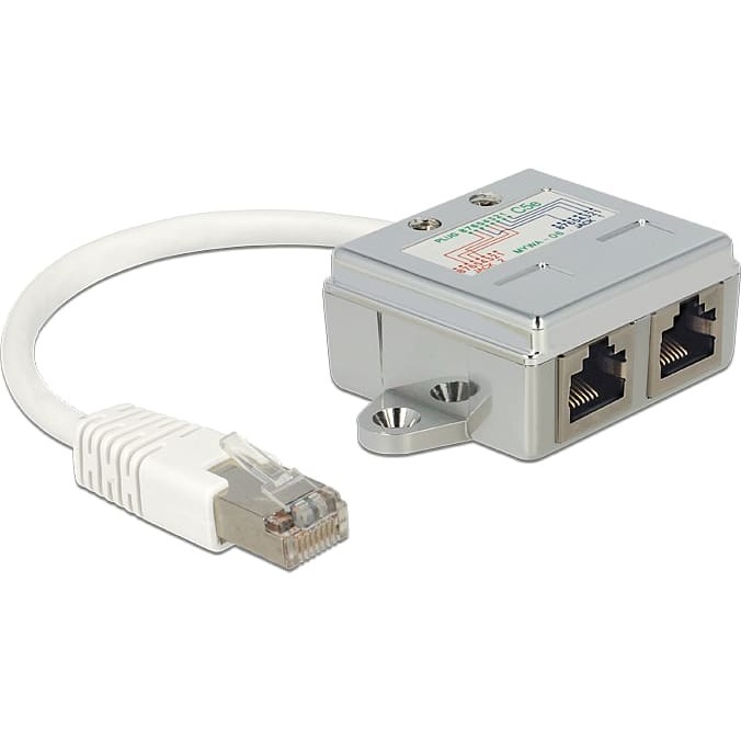 Delock RJ45 Port Doubler 1 RJ45