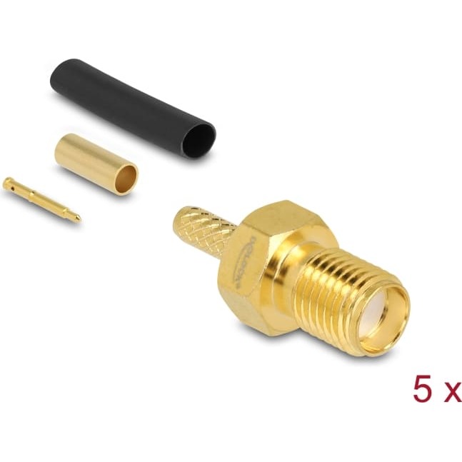 Delock RP-SMA jack for crimping RG-174