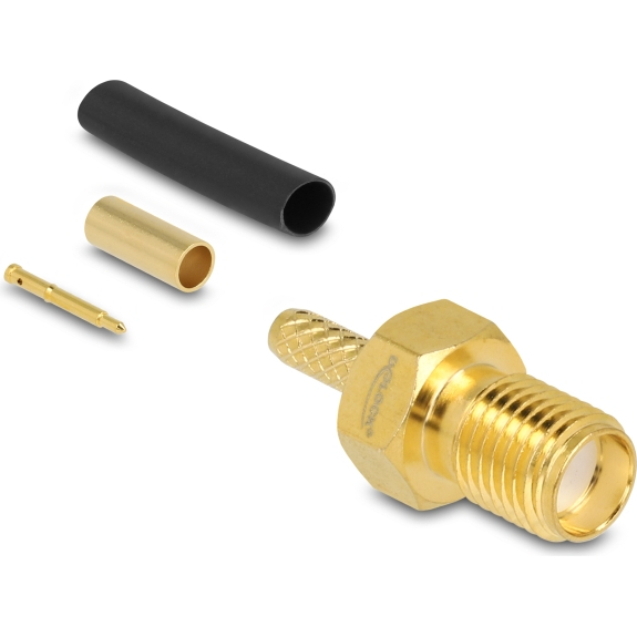 Delock RP-SMA jack for crimping RG-174