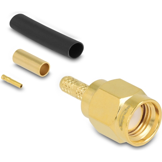 Delock RP-SMA plug for crimping RG-174