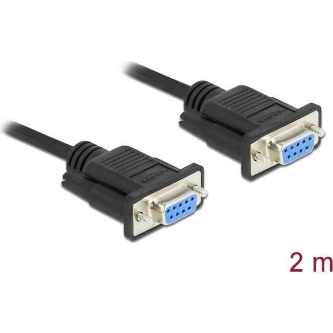 Delock RS-232 Cable Serial D-Sub9 female